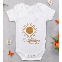 Bk Gift Bk Kids İsimli My Sunshine Tasarımlı Bebek Body Zıbın - Model 1 6 - 9 Ay Sarı