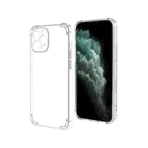 Apple Uyumlu  iPhone 11 Pro Max Kamera Korumalı Airbag Şeffaf Antishock Köşe Korumalı Antishock Silikon Kılıf