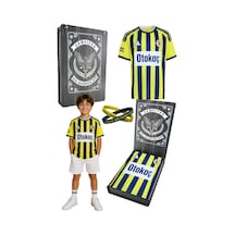 Fenerium Fenerbahçe Lisanslı 26/27 Sezon Sarı-lacivert Çocuk Forma Uv Kutu Ve Bileklik Saks Mavi - Beyaz