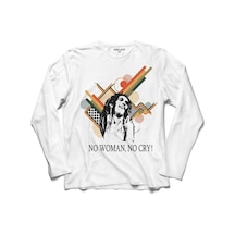No Woman No Cry Bob Marley Uzun Kollu Tişört (518429510)