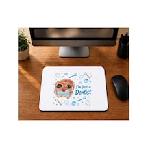 Sad Hamster Diş Hekimi Baskılı Mousepad - Diş Hekimine Hediye Bilgisayar Altlığı