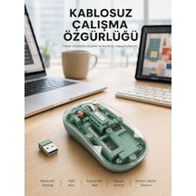 Çift Mod Bağlantılı Kablosuz Mouse Bluetooth Ve Usb Alıcılı Yeni Nesil - Lisinya