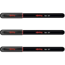 Rotring Jel Mürekkepli Tükenmez Kalem Siyah 3'lü