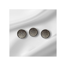 Metalize İşlemeli Düğme Alttan Dikim 1,8 Cm 6 Adet Gümüş Renk - 691789810