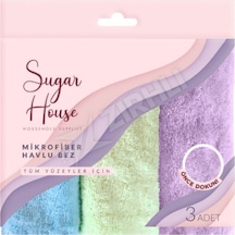 2 Adet Sugar House Mikrofiber Havlu Bez 3'lü Renkli
