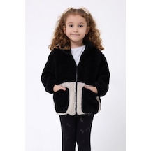Spor Kız Çocuk Peluşfermuarlı Welsoft Mont-105 Siyah