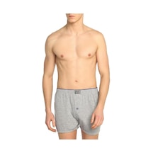 Erkek Gri Penye Düğmeli 12 Li Boxer L-3 Gri