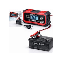 Akıllı Akü Şarj Cihazı Bakım Onarım Akü Şarj Makinesi 12v 15a 24v 8a Otomatik Dijital Ekran