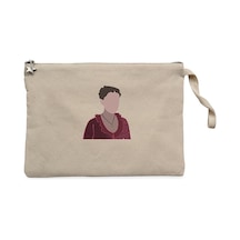 Enola Holmes Silhouette Krem Clutch Astarlı Cüzdan / El Çantası Krem