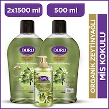 Duru Organik Zeytinyağlı Zeytin Çiçeği Sıvı Sabun 2 x 1500 ML + 500 ML