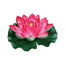 Yaozixa 18cm Pembe Simülasyon Lotus, Akvaryum Havuzu Göl Dekorasyonu, Su Üstünde Yüzen Sahte Lotus Çiçeği, Dayanıklı Eva Malzeme İle Yapıldı