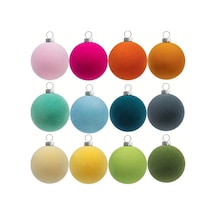 Gateesat 6 Adet Yosun Yeşili Kadife Noel Süsü Dıy Ağaç Ve Ev Dekoru