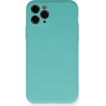 Newface - 788 - Apple iPhone Uyumlu 11 Pro Kılıf Nano İçi Kadife Silikon - Edntrend - - Turkuaz