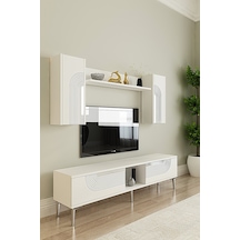 Tvr1502bs Meyra Tv Ünitesi Takımı Beyaz-silver 150cm