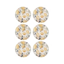 The Mia Limoncello Servis Tabağı 6lı Set 26cm Lmn013 Beyaz