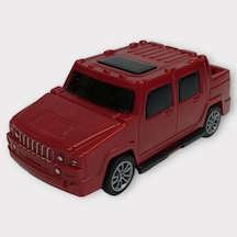 Çek Bırak Arabalar 10 Cm - Kırmızı Jeep Siyah