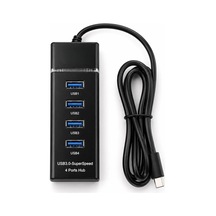 Ergonomik 4 Port Usb Hub 1.2m Type-c Bağlantı