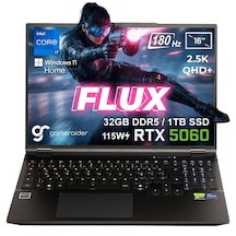Gameraider Flux GR16 i7-14650HX 32 GB 1 TB SSD 8 GB RTX5060 16" W11H Dizüstü Bilgisayar