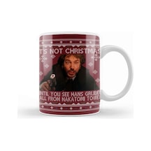 Die Hard Its Not Christmas Until Hans Gruber Falls From Nakatomi Tower Knit Pattern Kupa Bardak Porselen Karışık