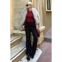 Madmext Siyah Beli Lastikli Yüksek Bel İspanyol Paça Triko Eşofman Mg2211 siyah Madmext Siyah Beli Lastikli Yüksek Bel İspanyol Paça Triko Eşofman Mg2211 siyah