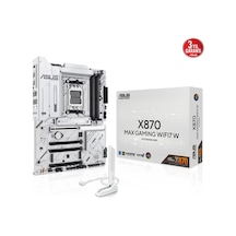 Asus X870 Max Gamıng Wıfı7 W, 4xddr5, 3xm2, Hdmı, Dp, Type-c, Wi-fi 7, Bluetooth V5.3, Am5 Soket Gamıng Anakart