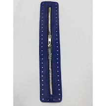 Karantuhafiye Derili Fermuar / Çanta Fermuarı / Kapak Fermuar 30 Cm Saks Mavi Saks Mavi
