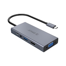 Type-c To Usb 3.0 Hdmı Vga Aux Pd Çoklayıcı Dönüştürücü Hub