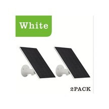 Xuweiwei Düşük Voltajlı Güvenlik Kameraları İçin 5v 3w Beyaz Çift Paket Güneş Paneli Mikro Usb Usb-c Uyumlu Kolay Kurulum 360 Dönüş