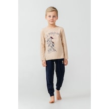 U.S. Polo Assn. U.s Polo Us2637-g Erkek Çocuk Pijama Takımı Bej