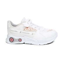 Twinger Beyaz Pudra Unisex Kids Sneaker Esnek Rahat Kalıp Çocuk Spor Ayakkabı Tam Kalıp Günlük Ayakkabı Beyaz - Pudra