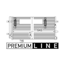 Audi A4 B8 Klima Radyatoru 2.0 Tdi 2008-2015 Mahle Ac457000p