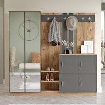 Yurudesign Gibson Vestiyer Portmanto Ayakkabılık Çam-Antrasit Yurudesign Gibson Vestiyer Portmanto Ayakkabılık Çam-Antrasit