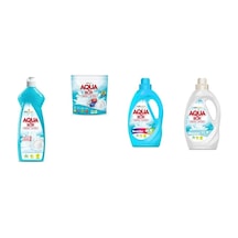Aquabor Doğal Mineralli Elde Bulaşık + Tablet + Sıvı Renkliler + Sıvı Beyaz 4 Lü Set