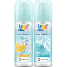Uni Baby Bebeksi Dokunuş Bebek Kolonyası 150 Ml + Uni Baby Çiçeksi Ferahlık Bebek Kolonyası 150 Ml