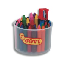Jovi 60 Adet Pastel Mum Boya 12 Renk Kalemtraş