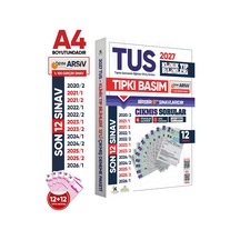 Karakutu Yayınları 2027 TUS Klinik Tıp Bilimleri ÖSYM Çıkmış Soru Tıpkı Basım Son 7 Yıl 12li Deneme Kitapçığı
