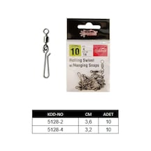 Captain 5128 Speed Yapay Balık Klipsi 10lu Paket Black Nikel Standart - 2