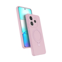 Xiaomi Redmi Note 14 4g Uyumlu Regal Magsafe Standlı Kapak - Açık Pembe