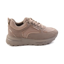 Bambi Vizon Vizon Süet Kadın Sneaker K01313003072