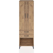 Hyperion Dolap 3 Raflı 2 Çekmeceli 2 Kapaklı 60x44x195 Çam-çam Çam