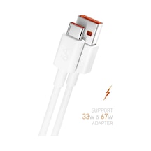 Powerway Usb / Type-c Şarj Kablosu 6a 1mt 67w & 120w