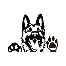 Kurt Köpeği Tasarım Sticker-miyrem Oto-motor-laptop-duvar-dekor 10 X 9 Cm