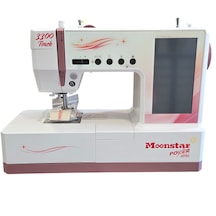 Moonstar Ev Tipi Elektronik Düz Dikiş Makinası 300 Desen Dokunmatik Ekran / Model 3300 Touch Yok
