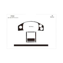 Isuzu Roybus C Konsol-torpido Kaplama 2007 7 Parça-koyu Meşe Seçenekler