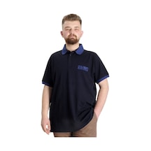 Mode Xl Büyük Beden Erkek T-Shirt Polo Legend 23347 Lacivert 001