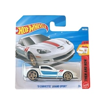 Hot Wheels 11 Corvette Grand Support Beyaz