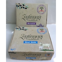 Karakılıç Doğal El Yapımı Lavantalı + Keçi Sütlü Zeytinyağı Sabunu 1 KG 2'li