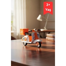 Mini Vespa Scooter Çek Bırak İnce Detay Çok Renkli 3+ Yaş Çok Renkli