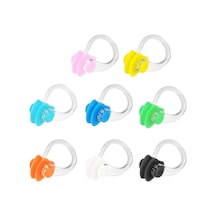 Yüzme İçin Yeniden Kullanılabilir Su Geçirmez Kulak Tıkacı Ve Burun Klipsi Seti