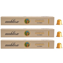 Muhlisa Espresso Colombia Kapsül Kahve 3'lü Kutu %100 Arabica